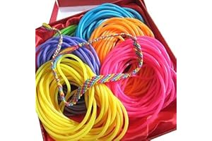 Adorox 144 Bracelets Neon Jelly Bracelets Rainbow Colors Party Favors Birthday Gifts Prizes Assorted Holiday Gift Christmas (Assorted (144 Bracelets))
