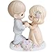 Precious Moments, I Fall In Love With You More Each Day - 5th Anniversary, Bisque Porcelain Figurine, 730006