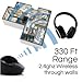 Wireless TV Headphones with Charging Dock | Over-Ear RF TV Headset | 2.4GHz Transmitter + 330 ft. Max Signal Range |Light Weight & Extra Padding for Superior Comfort| Easy Set Up | 6 Hour Battery Lifethumb 1