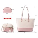 LOVEVOOK Bolsos de Las Mujeres Bolsos Hobo Bolso de Mano Satchel Cartera Set 3pcs
