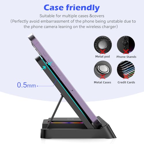 Wireless Charger 4 in 1 Charger for iPhone 16 15 14 13 12 11 Pro SE X XS XR & Watch 9 8 7 6 SE 5 4 3 2,Wireless Charging For i-Watch Ultra 9 8 7 6 SE 5 4 3 Wireless Earphones 3/Pro 2