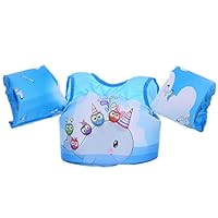 MYSportsworld Baby Swimming Vest Jackets Swim Armbands Foam Vests Children Arm Rings Swim Vest Kids Safety Vest (Whale)