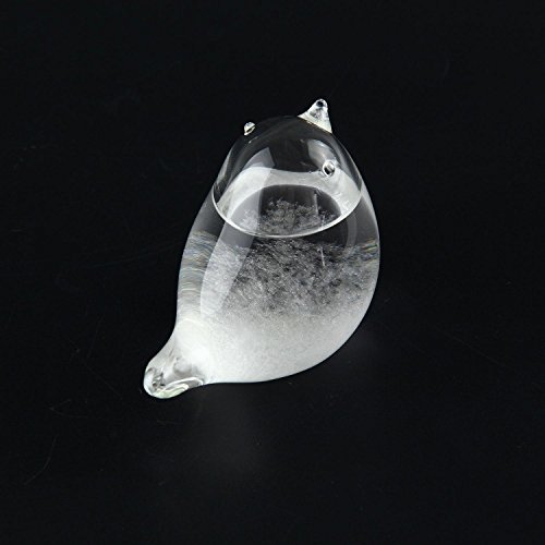 Lesgos Storm Glass, Creative Stylish Weather Station Forecaster Storm Glass Crystal Desktop Decor Glass for Home Office Birthday - Thumbnail 3