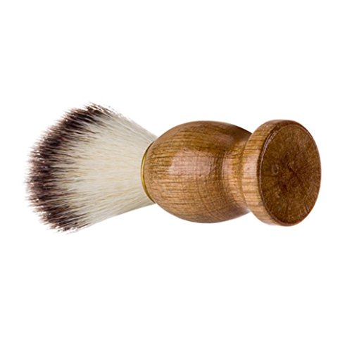 Lisin Men Shaving Brush Best Badger Hair Shave Wood Handle Razor Barber Tool - Thumbnail 5