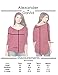 Alexander + David Women’s Modal Knit V-Neck Dolman Tunic Top with ¾ Long Sleeves (Black, Small)