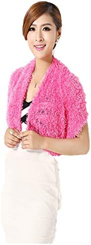Buy My Shope Women's Faux Fur Stretchable Magic Scarf, Multipurpose Use,RED