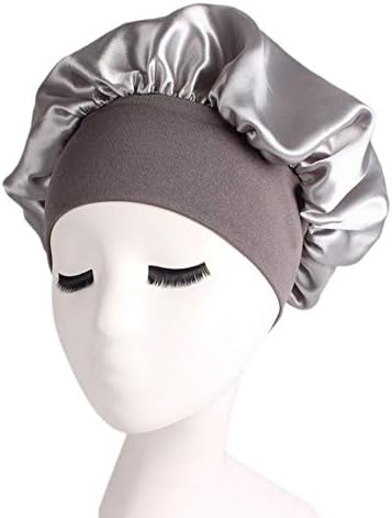 Satin Bonnet Night Sleep Cap Wide Band Hair Loss Chemo Caps for Women