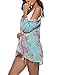 Women's Chiffon Floral Kimono Cardigan Open Front Beach Cover Up Tops Blouses Wrap Shawls