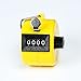 massmall Assorted Color Handheld Tally Counter 4 Digit Display for Lap/Sport/Coach/School/Event (Yellow)
