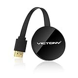 VICTONY Wireless 1080P Mini Display Dongle Receiver Sharing HD Video from Projectors Cell Phones Tablet PC Support Airplay DLNA Miracast HDMI TV/Projector Stick (Black)