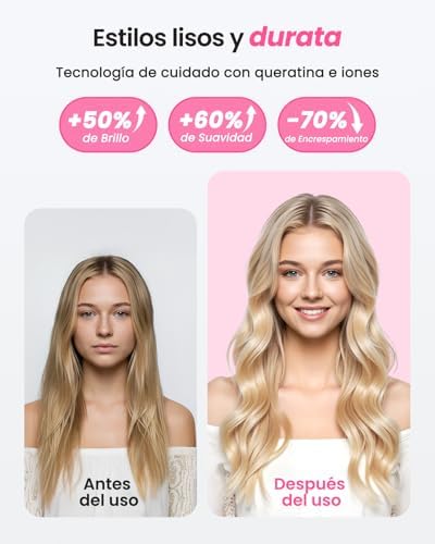Alisador e Penteado de Escova Térmica de 38mm