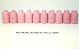WeldingCity 10 Gas Lens Ceramic Cups 54N14 54N15 54N16 54N17 54N18 (#4 #5 #6 #7 #8) for TIG Torch 17, 18 & 26