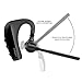 Bluetooth Headset, Handsfree Bluetooth 4.1 Headset Earphone for Business Trucker, Wireless Headphone Bluetooth Earpiece Compatible for iPhone Android Cellphone (Black-K10)