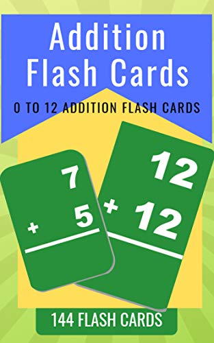 ADDITION FLASH CARDS: 0 To 12 Addition Flash Cards For Kids | World's ...