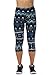 Women's Active Workout Capri Leggings Shorts Stretchy Tights(Dark Green,S)