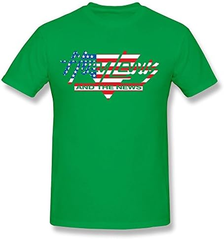 HUIMIN Men's Huey Lewis And The News T-shirt M ForestGreen