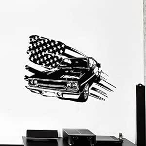 guijiumai Etiqueta de la Pared del Coche Coche EE. UU. Bandera