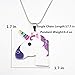 Artvine Unicorn Necklace Baby Girl Birthday Gifts Pandent Necklace Unicorn Pandent(Style 1)
