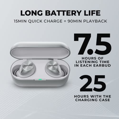 Technics True Wireless Multipoint Bluetooth Earbuds With Microphone