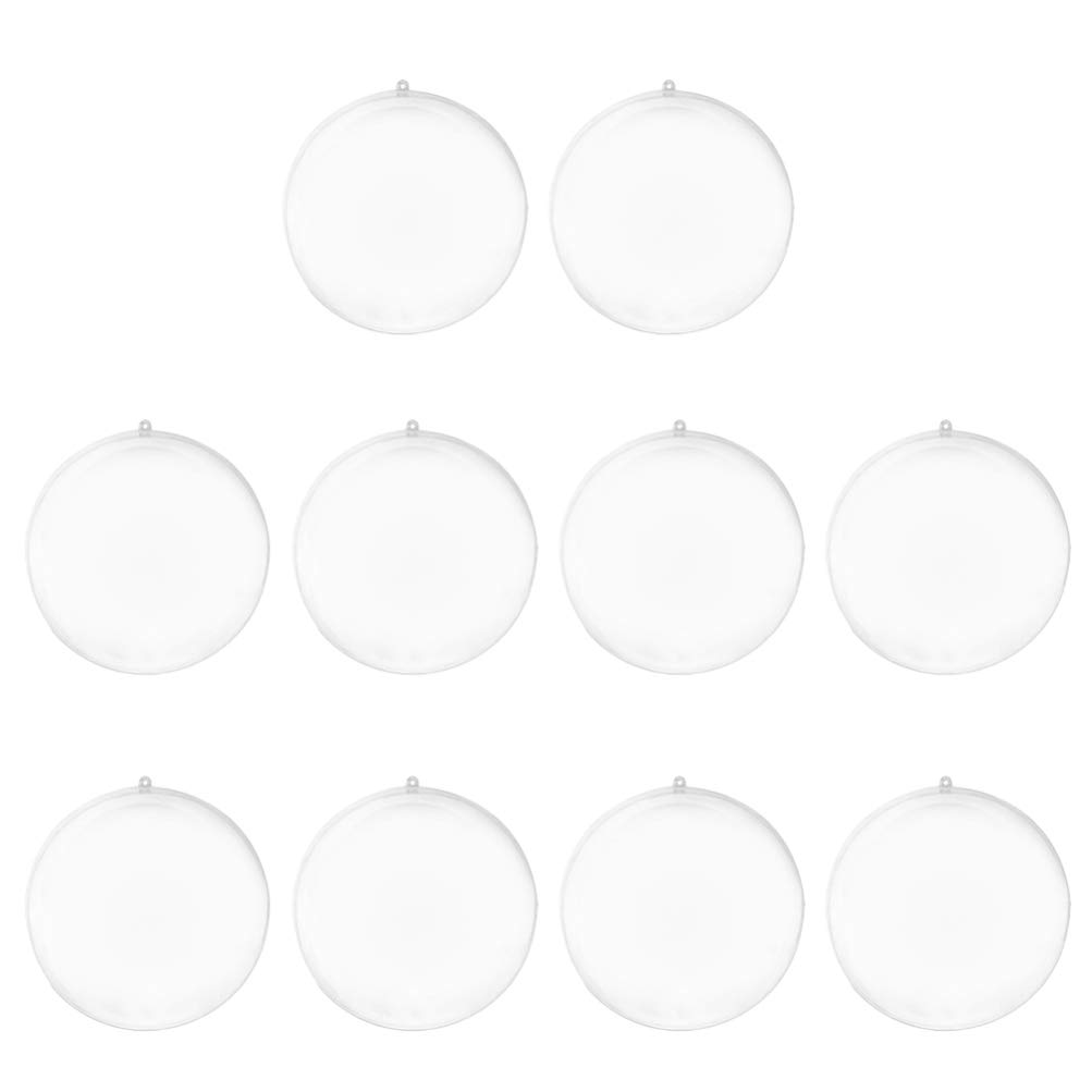 BESPORTBLE 10pcs Plastic Ball Christmas Tree Ornaments Merry Christmas Decorations Women Xmas Tree Decorations