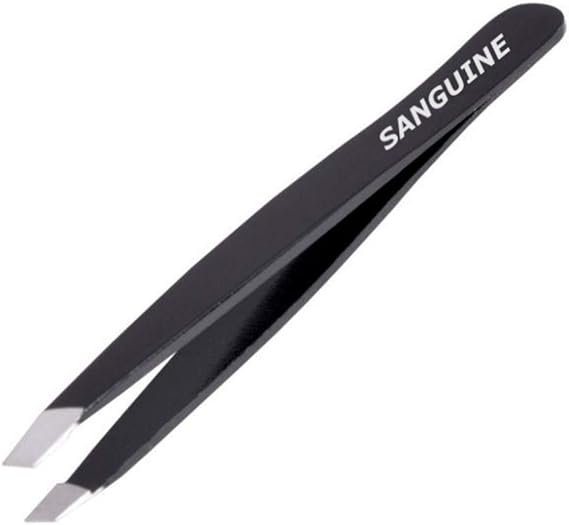 Sanguine Eyebrow Hair Tweezers Slant Tip Professional Tweezers