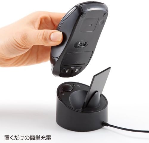 Amazon Co Jp Sanwa Supply 充電式ワイヤレス ブルーled ブラック Ma Wblbk 家電 カメラ