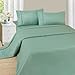 Sheets for Queen Size Bed - 4-Piece Wrinkle Resistant Brushed Microfiber Sheet Set - 2 Pillowcases, Flat, and Fitted Sheets by Lavish Home (Sage)