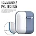 KeyBudz AirPods Case [Front LED Visible] Protective Silicone Cover and Skin Compatible with Apple AirPod Case 2 & 1 (Cobalt Blue)