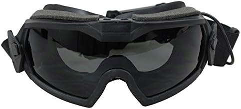 TB Tactical Safety Goggle Airsoft Regulator Updated Version Goggle with Fan for Bike Riding Wind Skiing&more outdoor activities (Black)