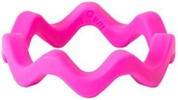 Gumigem Wave Bangle - Teething Jewellery - Relieves Pain Of Sore Gums - Pink