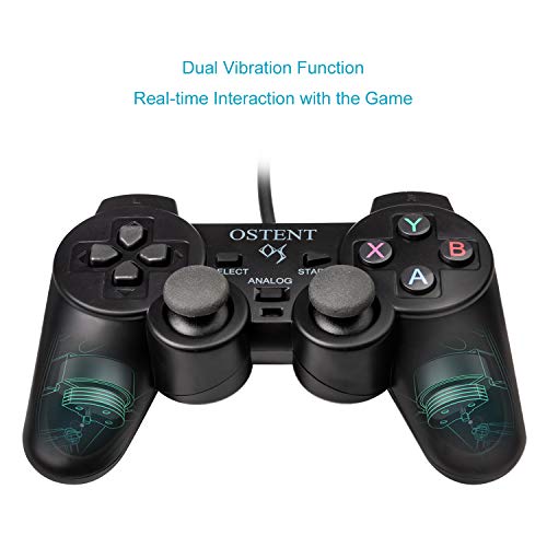 image for OSTENT Wired Analog Controller Gamepad Joystick Joypad for Sony Playst