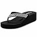 Gear One Women's Flip Flops Wedge Sandals Platform Heel Thongs Beach Shoes