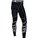 Nike New Men's Pro Combat Hypercool Compression Tights Black/Cool Grey/Cool Grey Large