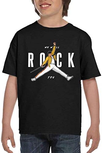Freddie Mercury Queen-Rock-Band Short Sleeve Teen Boys Girls Big Boys Girls Tee Shirts