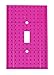 Classic Light Switch Baseplate Covers by Strictly Briks | Building Bricks Base Plates | 100% Compatible with All Major Brands | Unique Cover for Bedrooms and Play Rooms | 2 Pack Magenta