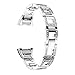 For Fitbit Charge 2 Bands, Forthery Replacement Metal Adjustable Bracelet Bands for Fitbit Charge 2 Smart Watch (Silver)