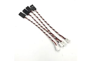 BrewJa 4PCS JST 1.5mm 3Pins Male Female and JR Style for Mini Receiver Servo Wire Plug Converter (Color : Type A)