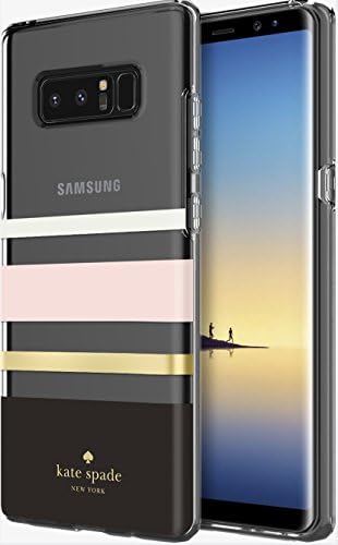 Kate Spade Flexible Hardshell Case for Galaxy Note8 - Charlotte Stripe Black