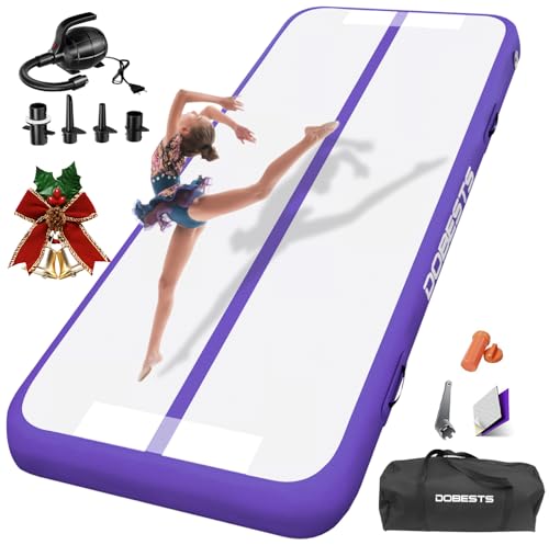 DOBESTS Air Matte Track, Aufblasbare Turnmatte, Gymnastikmatte mit Pumpe