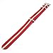 CIVO Watch Bands Premium Ballistic Nylon Watch Strap Stainless Steel Buckle (Crimson/Khaki, 22mm)
