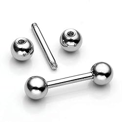 4 Pairs Stainless Steel 14/16G Mixed Colors Body