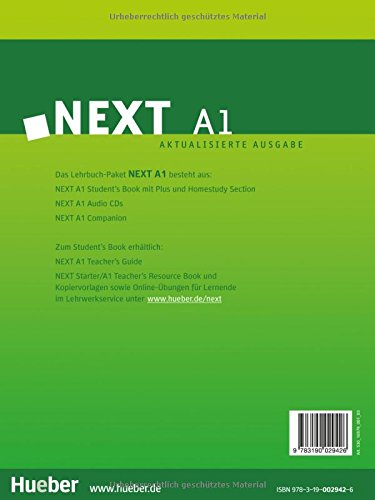 Next A1 Aktualisierte Ausgabe Lehr Und Arbeitsbuch Mit 2 Audio Cds Und Companion Student S Book Paket Amazon De Fischer Callus Myriam Hughes Gareth Meerholz Harle Birgit Hughes Gareth Bucher