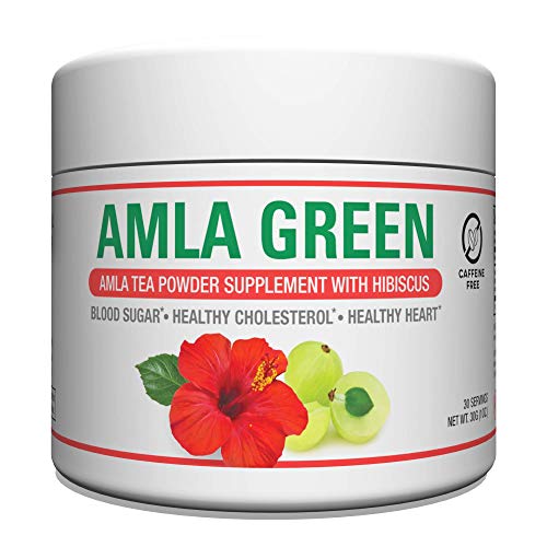 Amla Green Tea Superfood Powder Supplement, Daily Greens Antioxidant