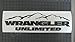 Jeep Wrangler Unlimited Custom Fender Vinyl Decals V2 1 Pair by Unique Graphix