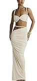 Wuitrie Sexy Two Piece Skirt Set for Women Summer
