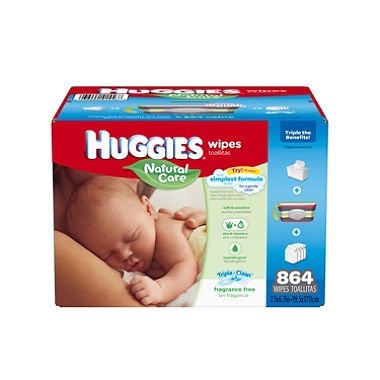 Huggies Natural Care Baby Wipes, Refill (864 ct.)