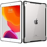 MoKo Case Fit New 2019 iPad 10.2, Anti-Scratch Transparent Hard PC Back and Shock Absorption Flexible TPU Soft Edge Bumper Slim Protective iPad 10.2 Cases for iPad 7th Generation 2019 - Black