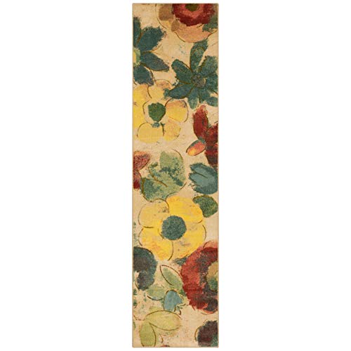Mohawk Home Aurora Wildflower Light Abstract Floral Runner Area Rug, 2