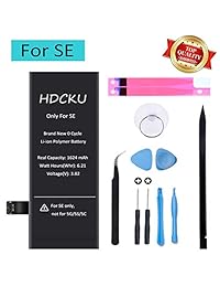 HDCKU   Kit de repuesto de batería para iPhone SE A1723, A1662, A1724, con herramientas de reparación, adhesivo de batería e instrucciones (idioma español no garantizado)