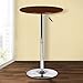 Armen Living Bentley Swivel Modern Pub Table with Wood Metal, 33-43